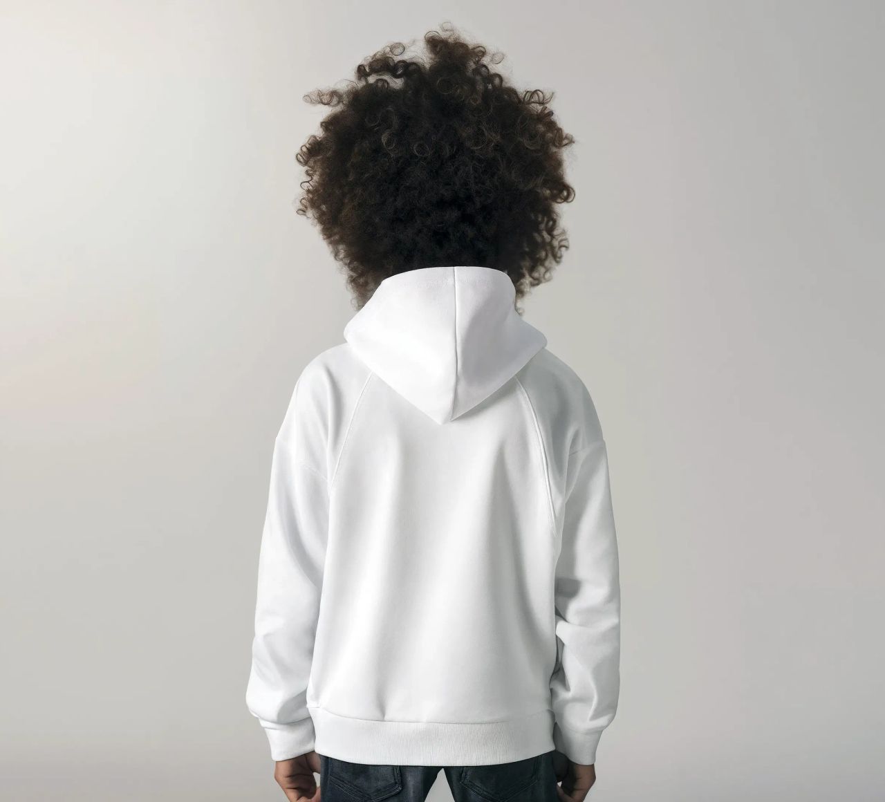 Dos conejos en representación geométrica sudadera con capucha para niño de namosh