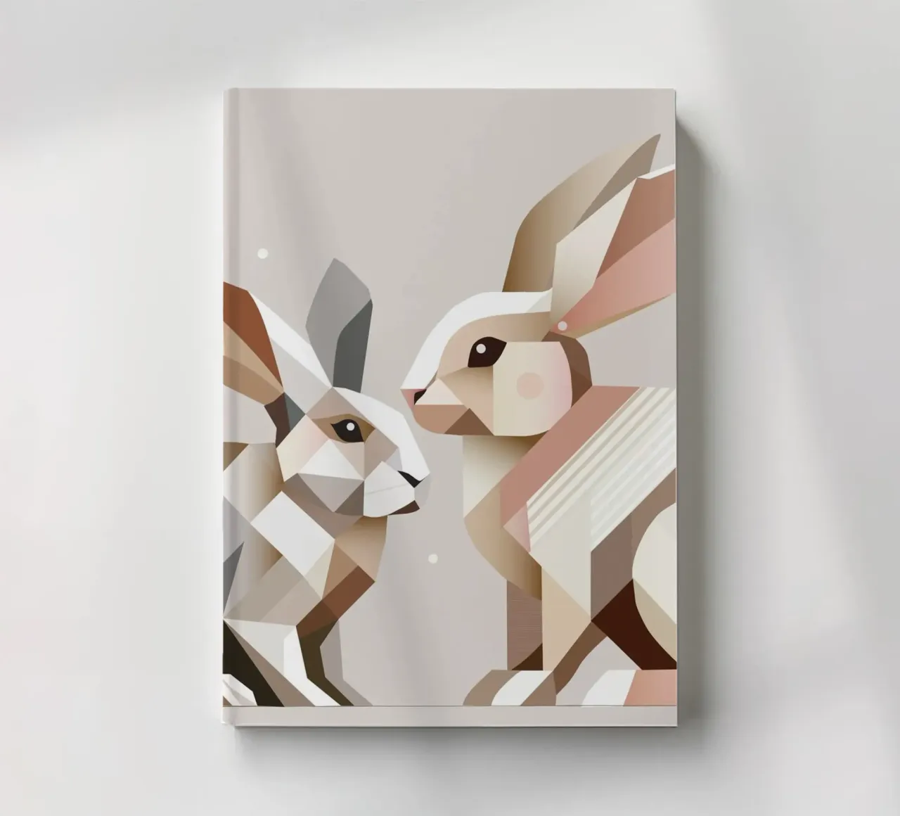 Due conigli in rappresentazione geometrica diario da namosh