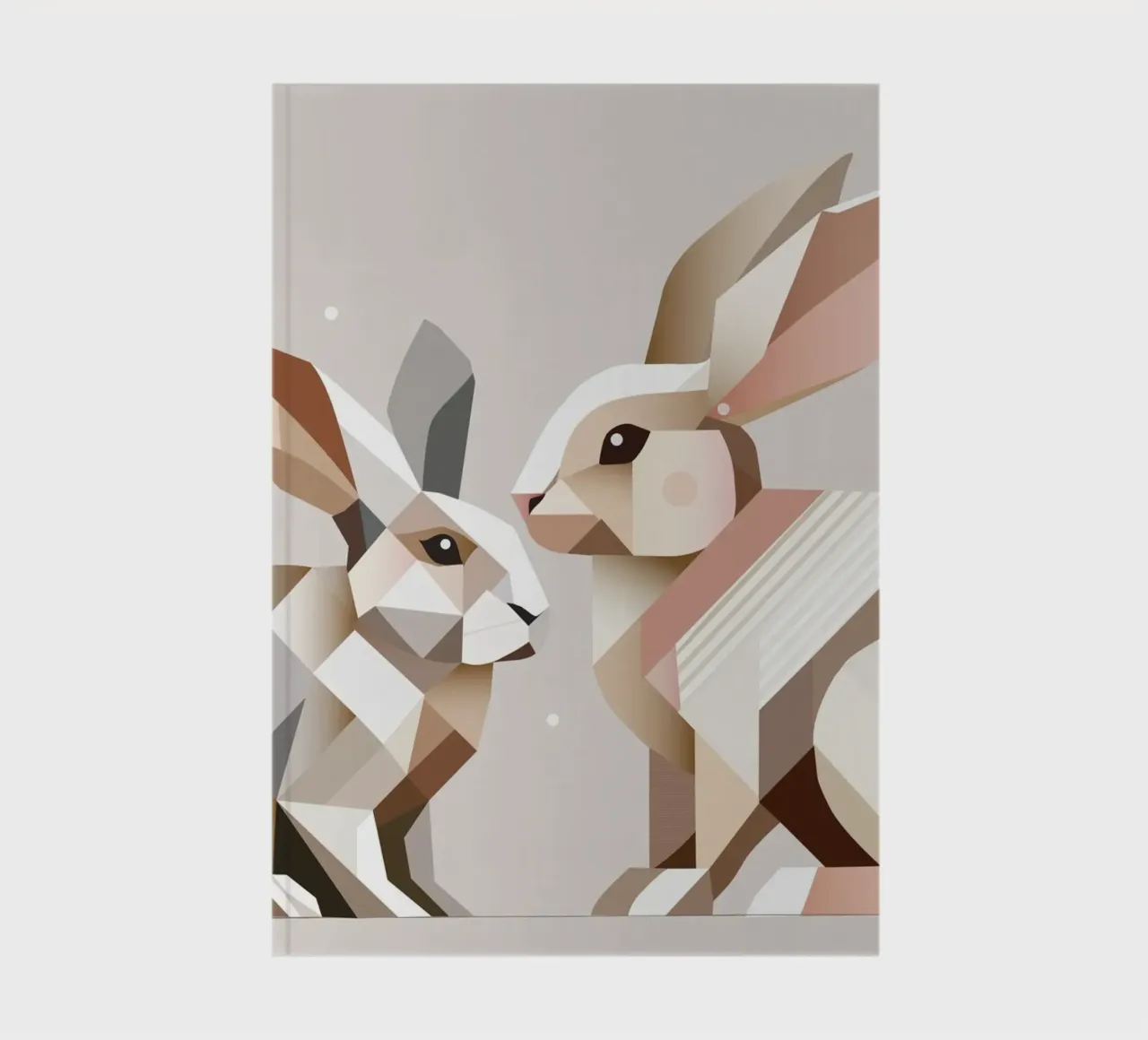 Due conigli in rappresentazione geometrica diario da namosh