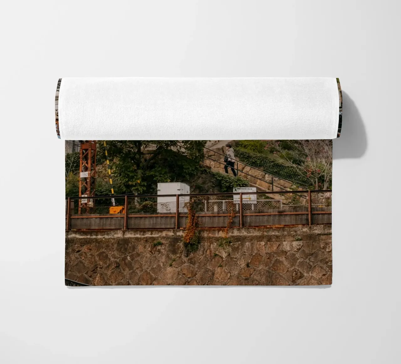 Le scale di Onomichi in Giappone telo mare da Marcel Bisig