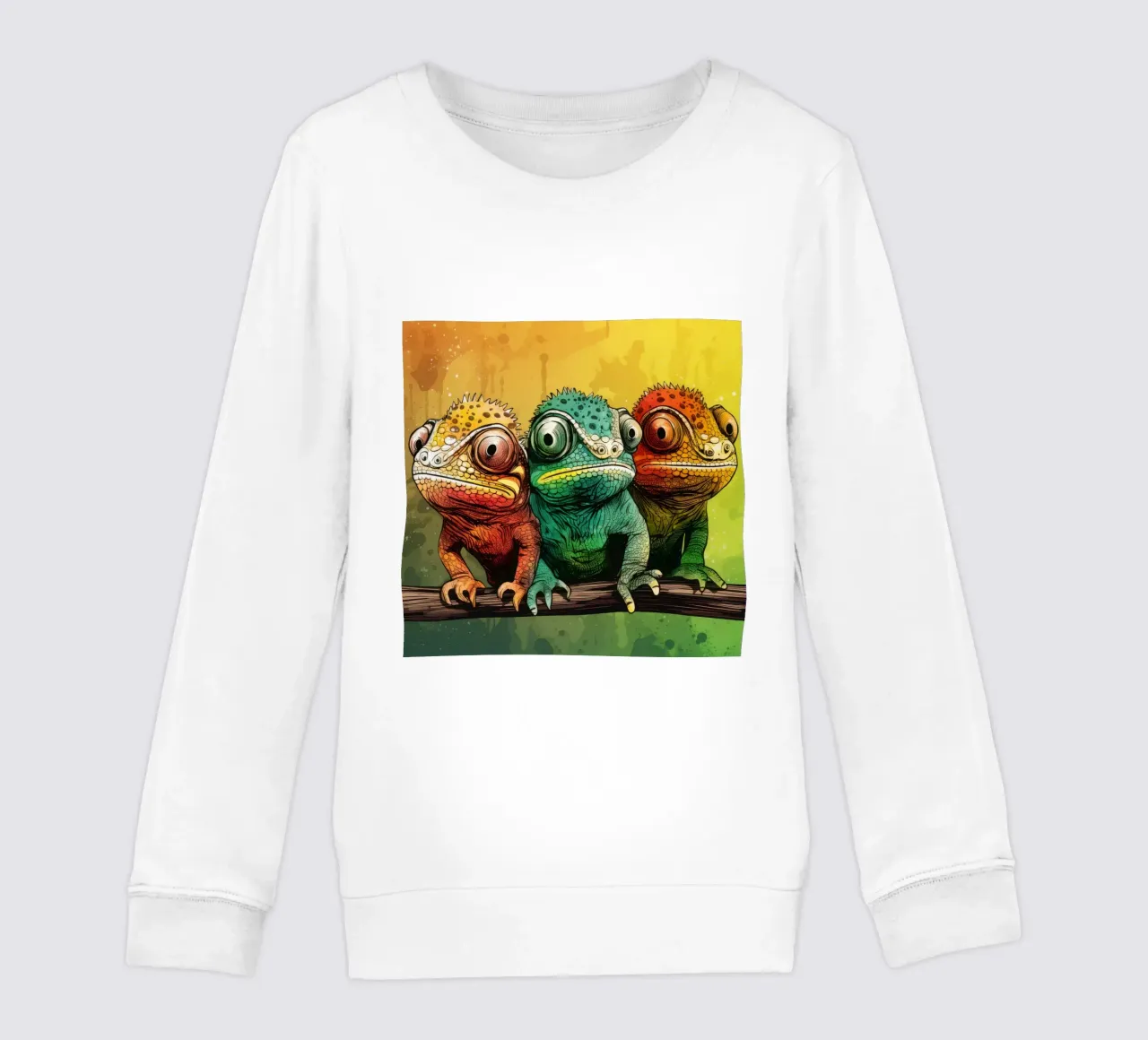La banda dei camaleonti retrò felpa bambino da Funny Animals