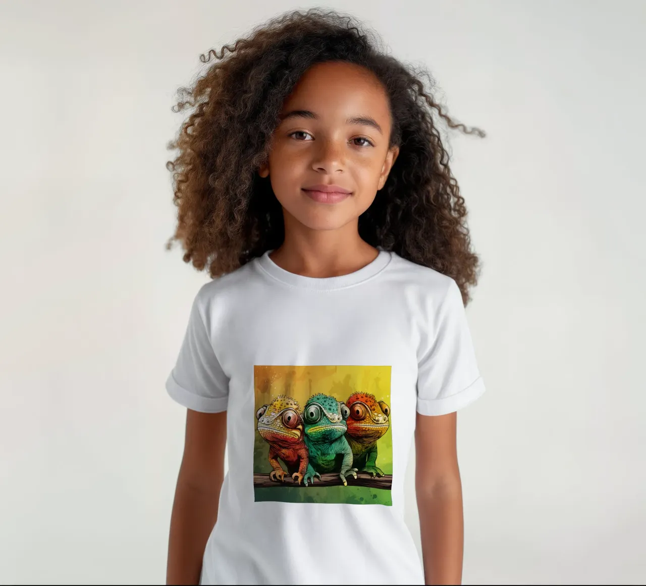La banda dei camaleonti retrò t-shirt bambini da Funny Animals