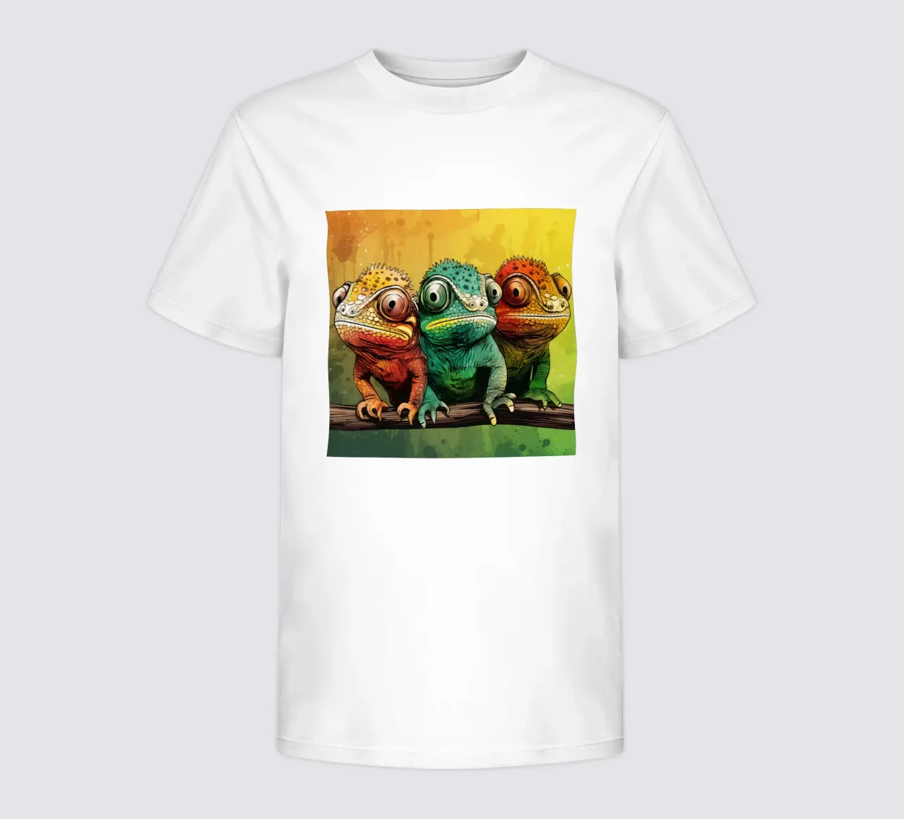 La banda dei camaleonti retrò t-shirt bambini da Funny Animals