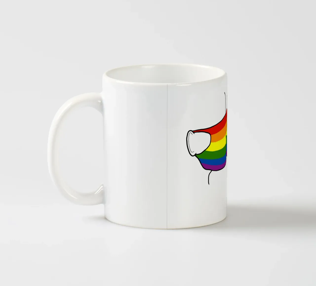 Bacio di Raimbow tazza in ceramica da Massimo Frascogna