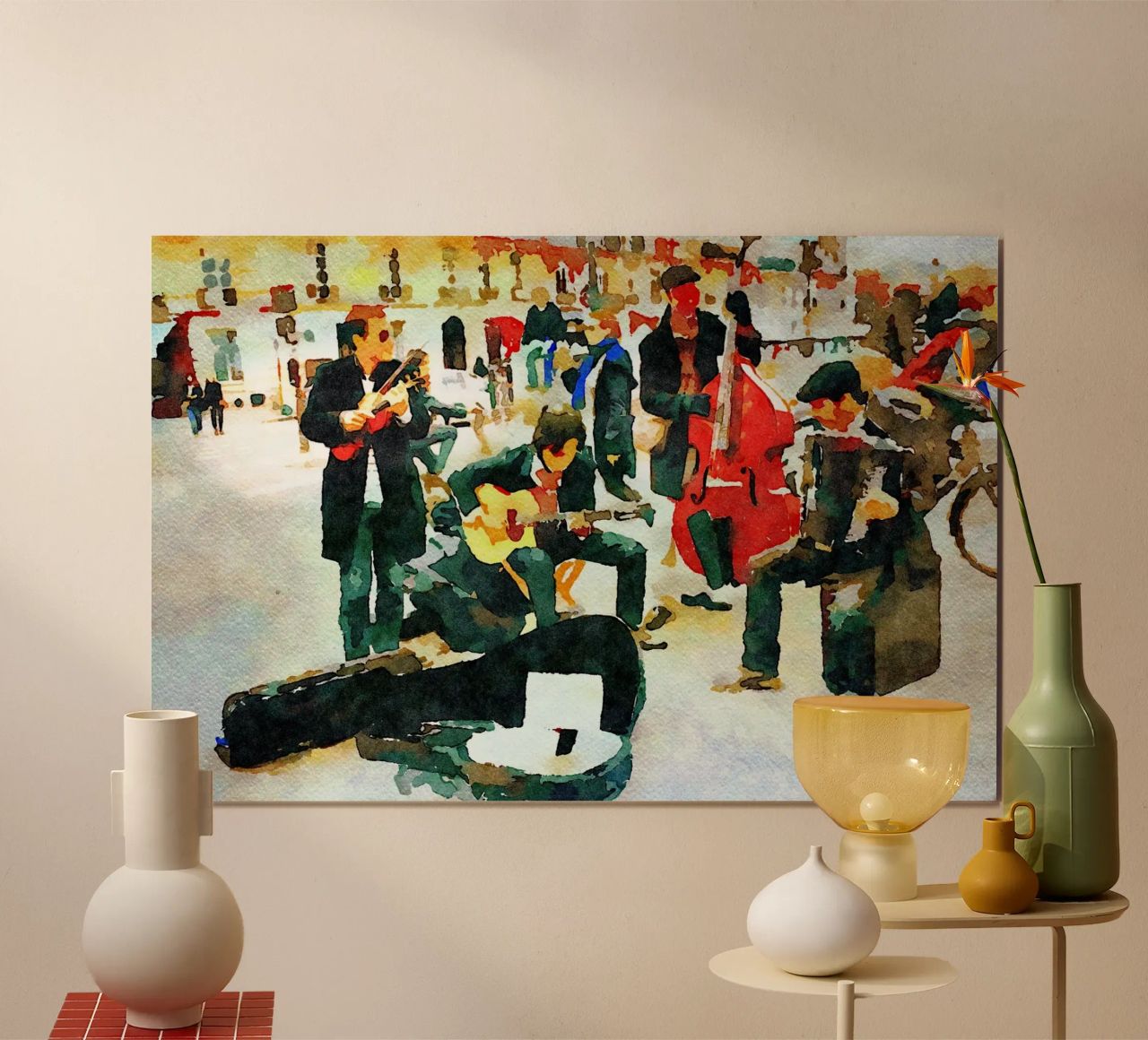 Musicisti in acquerello poster da Massimo Frascogna
