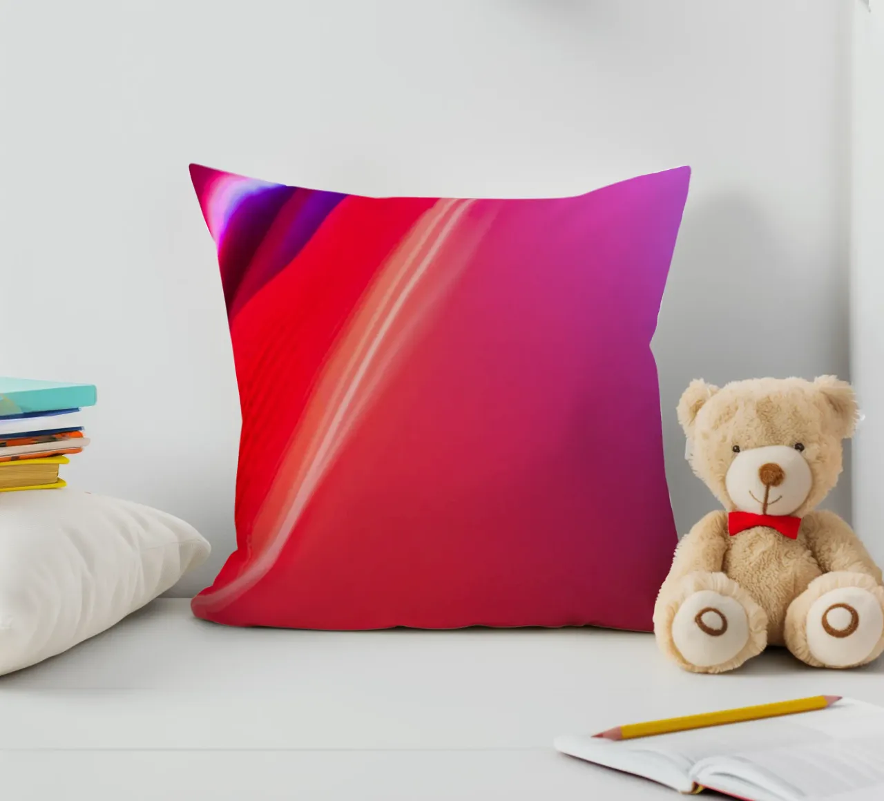 Abstract Lights PINK cuscino da Flo Klein