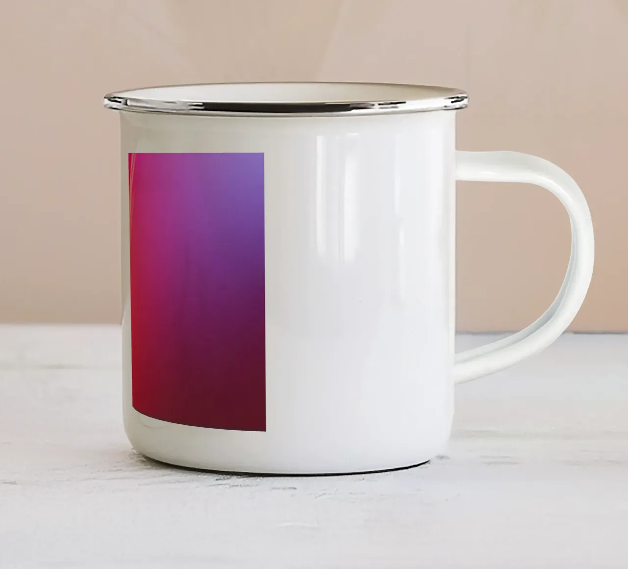 Abstract Lights PINK tazza in smalto da Flo Klein