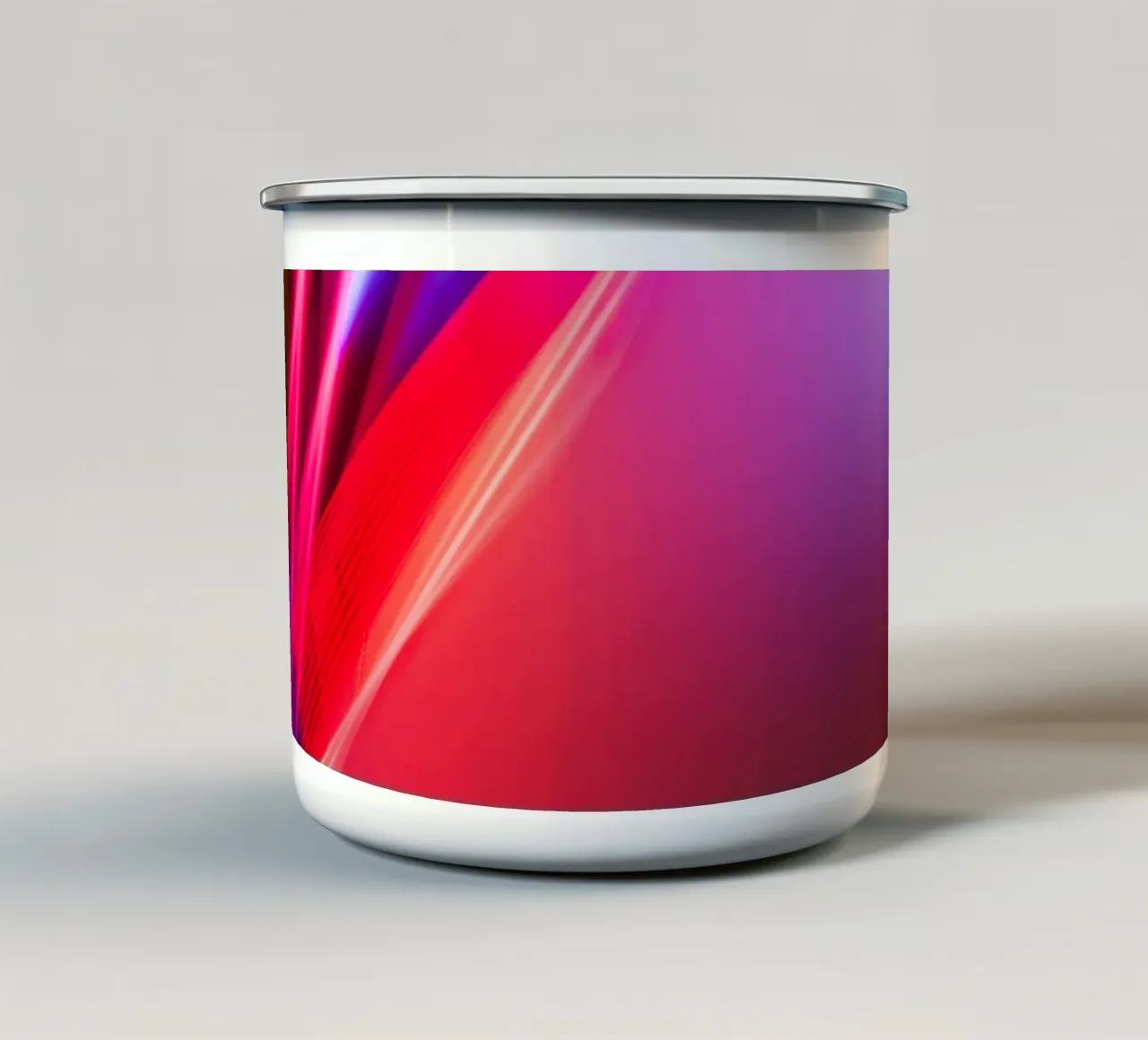 Abstract Lights PINK tazza in smalto da Flo Klein