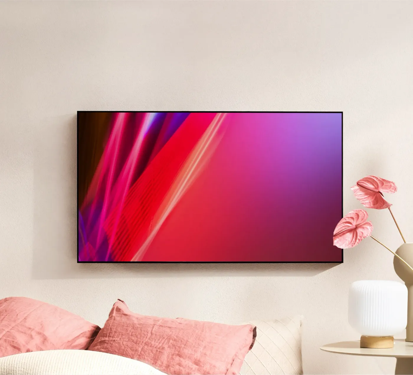 Abstract Lights PINK plexiglass da UrbanART