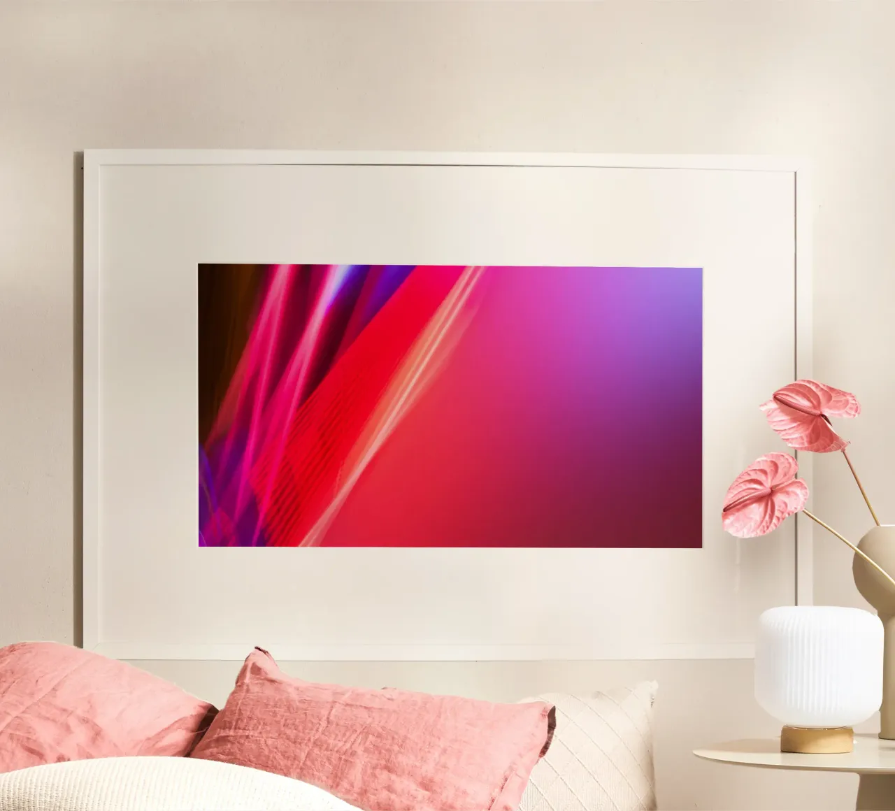 Abstract Lights PINK carta hahnemühle da Flo Klein