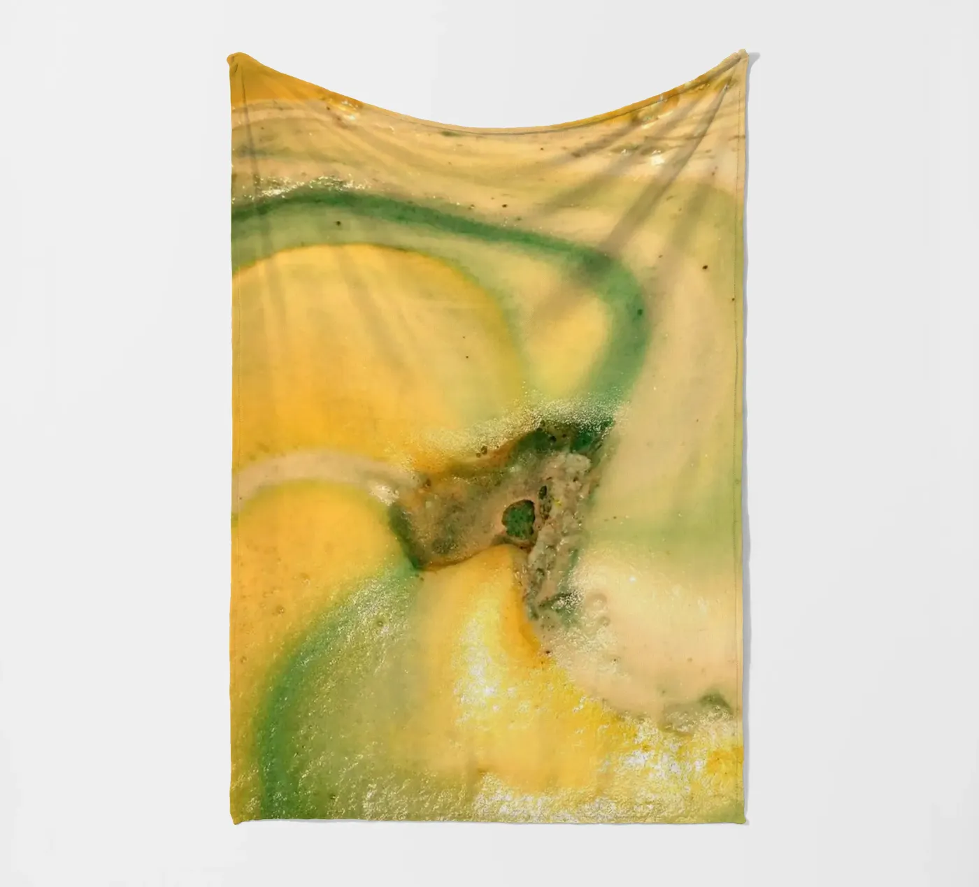 Giallo e verde coperta in pile da Massimo Frascogna