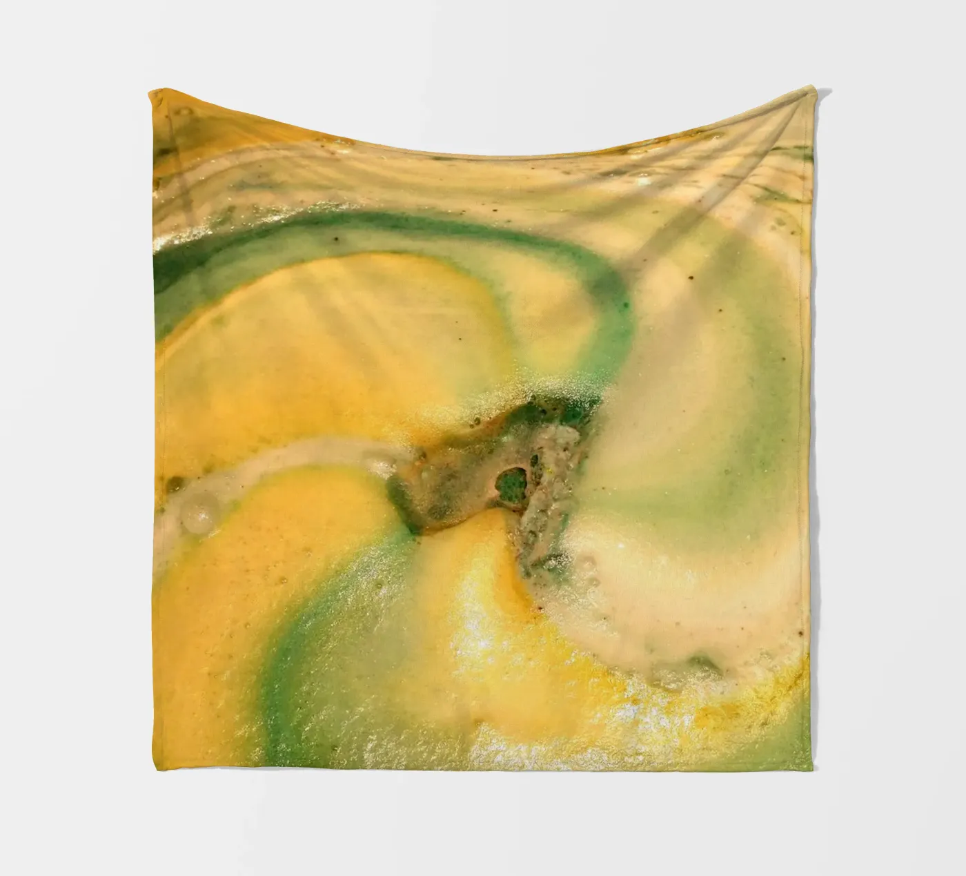 Giallo e verde coperta in pile da Massimo Frascogna