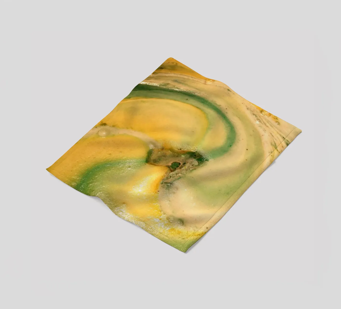 Giallo e verde coperta in pile da Massimo Frascogna