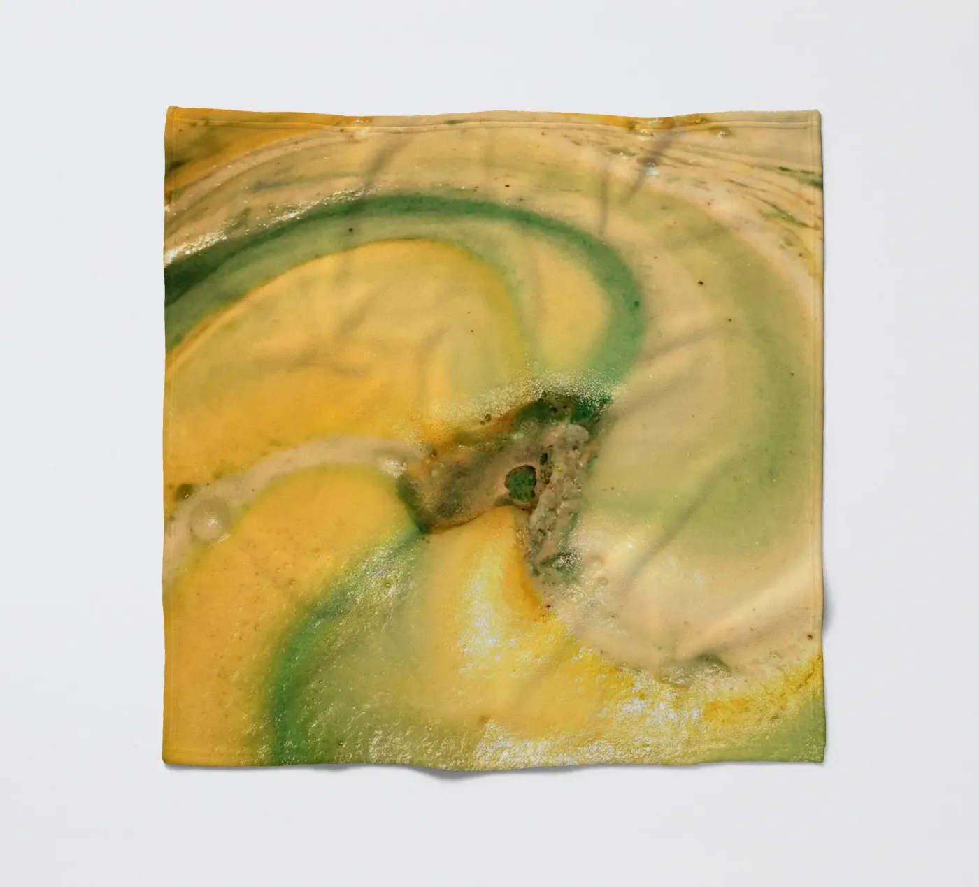 Giallo e verde coperta in pile da Massimo Frascogna