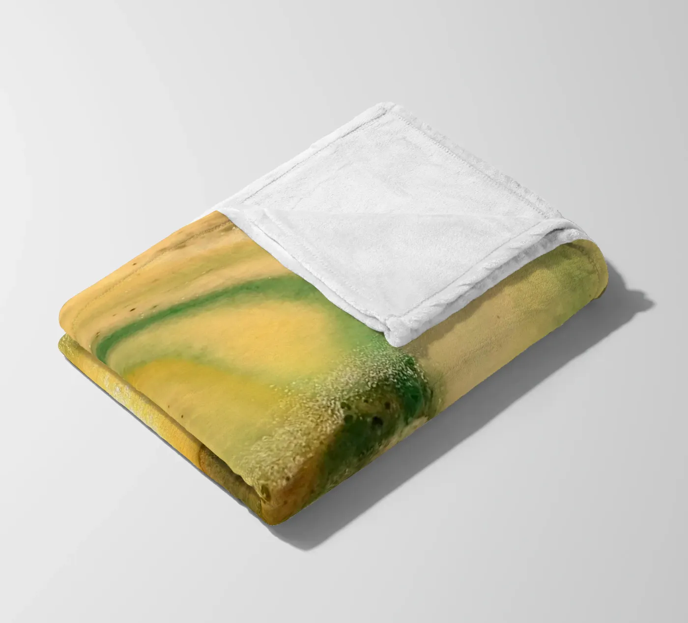 Giallo e verde coperta in pile da Massimo Frascogna