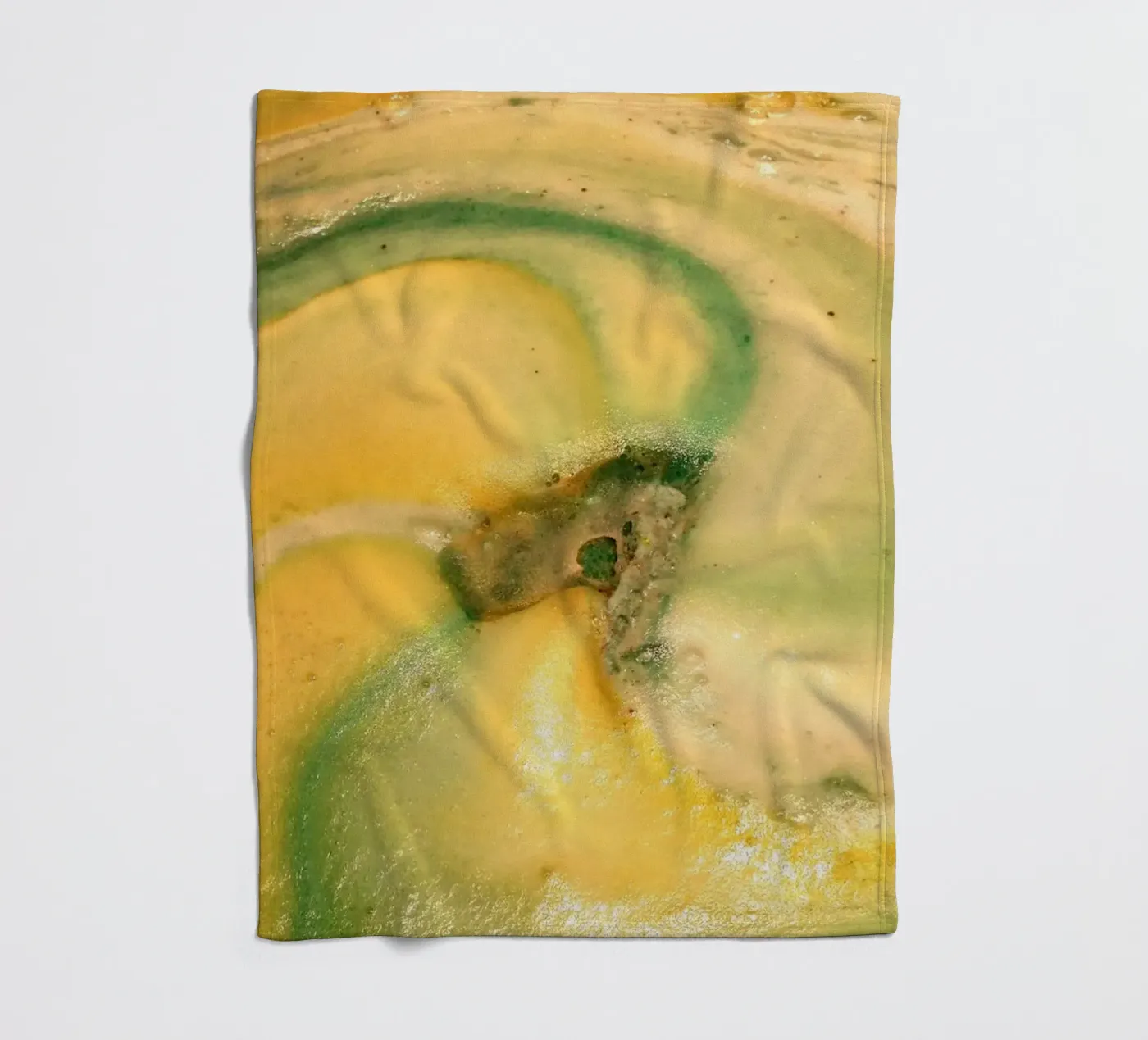 Giallo e verde coperta in pile da Massimo Frascogna