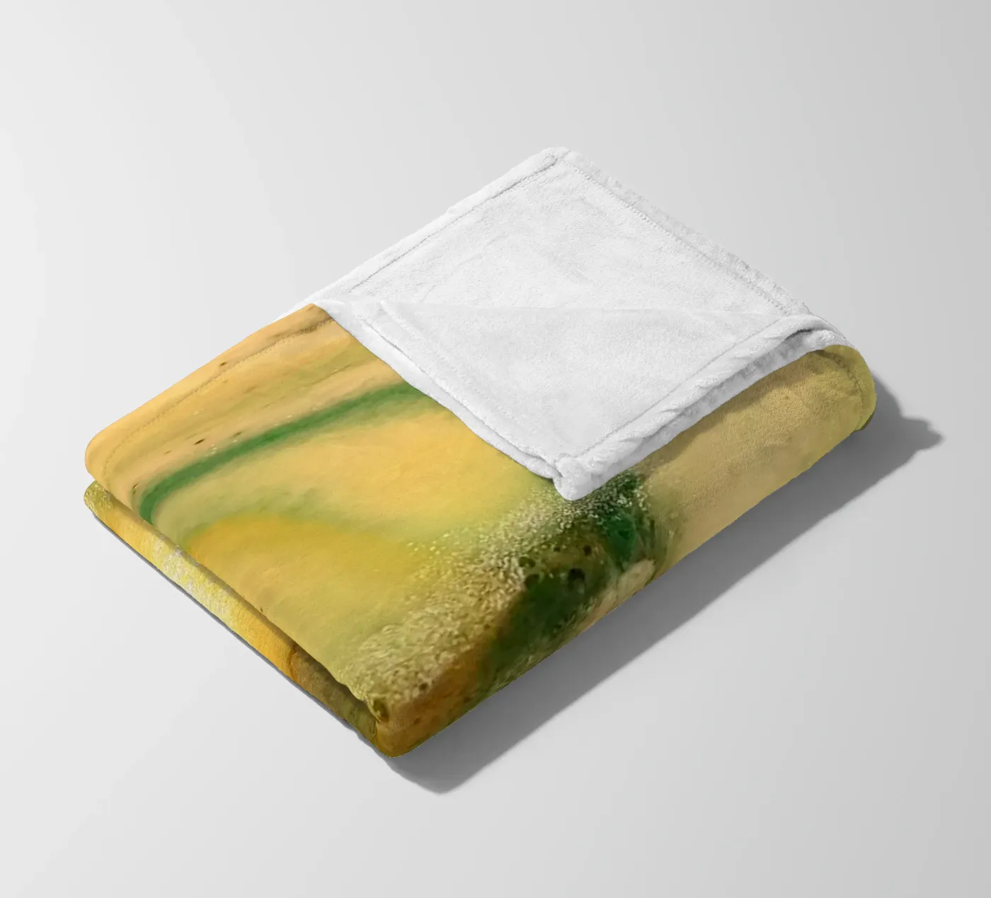 Giallo e verde coperta in pile da Massimo Frascogna