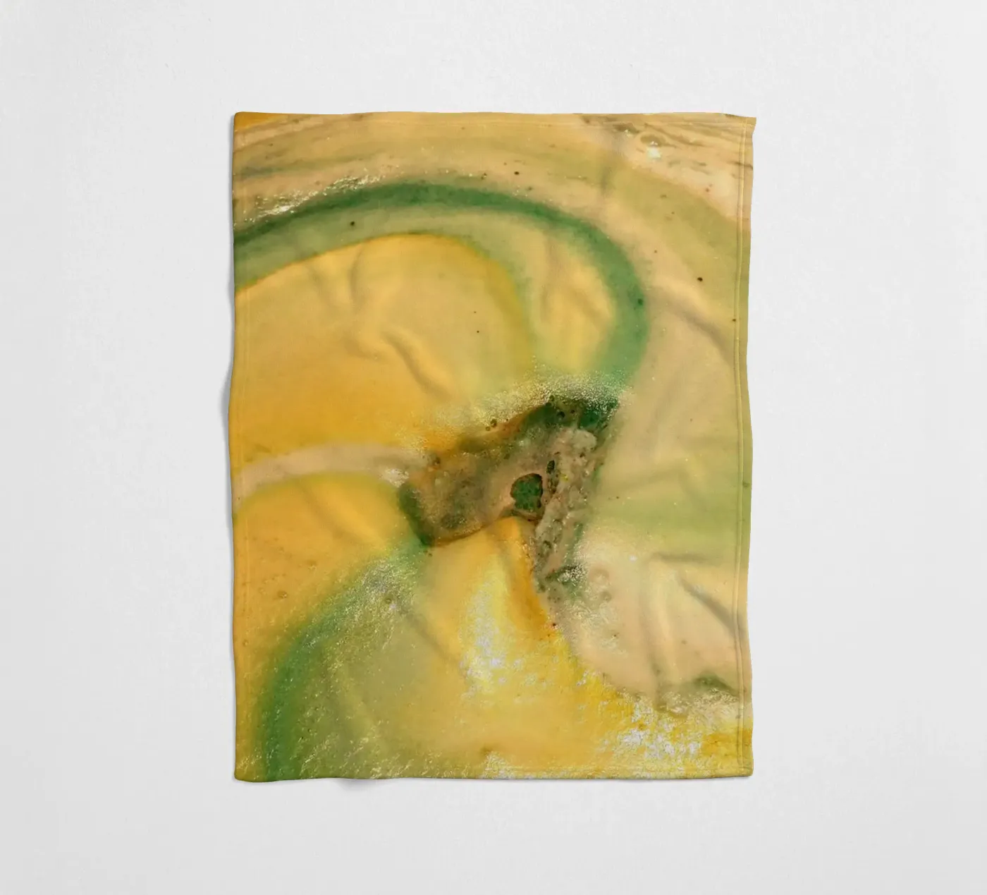 Giallo e verde coperta in pile da Massimo Frascogna