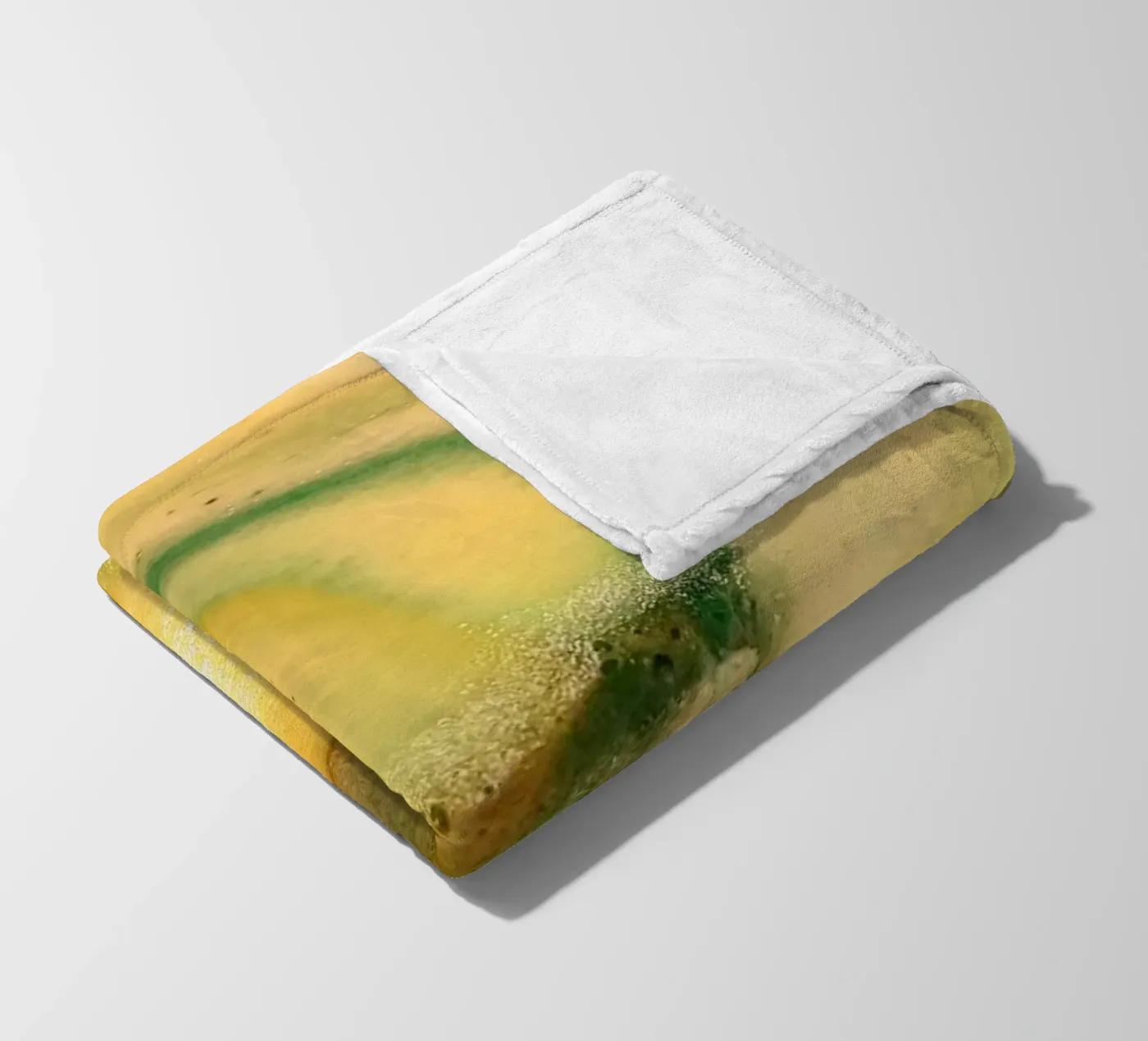 Giallo e verde coperta in pile da Massimo Frascogna