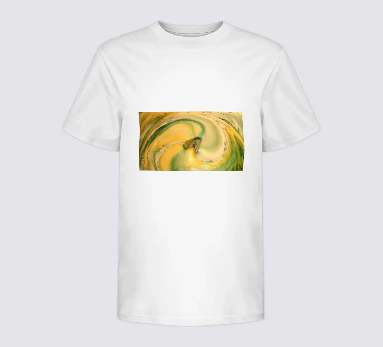 Giallo e verde t-shirt bambini da Massimo Frascogna