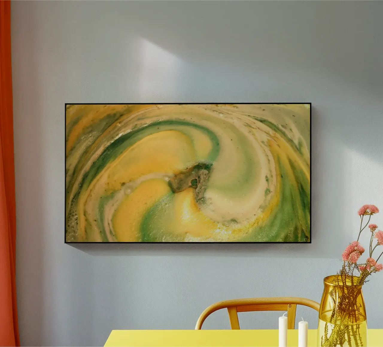 Giallo e verde plexiglass da Massimo Frascogna