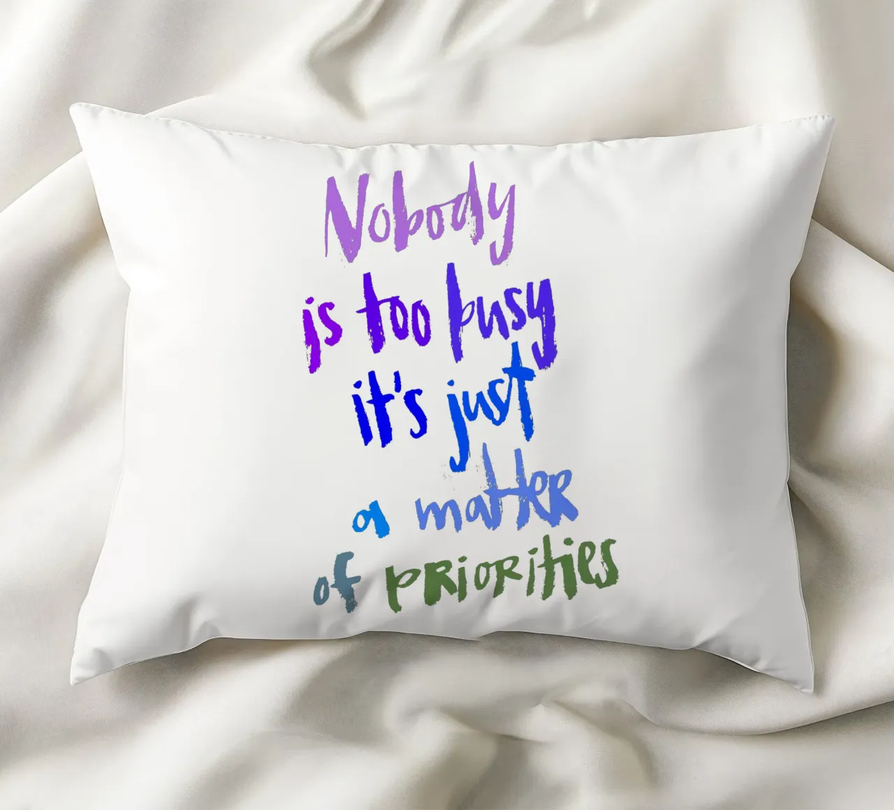 Priorities cuscino da Brushmeetspaper