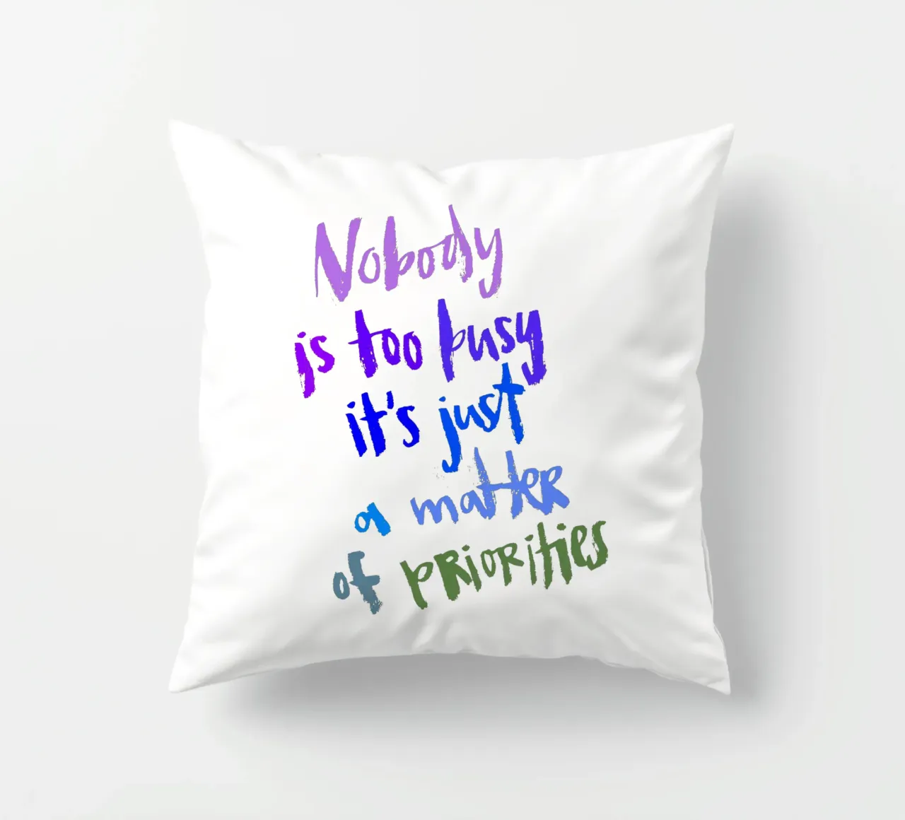Priorities cuscino da Brushmeetspaper