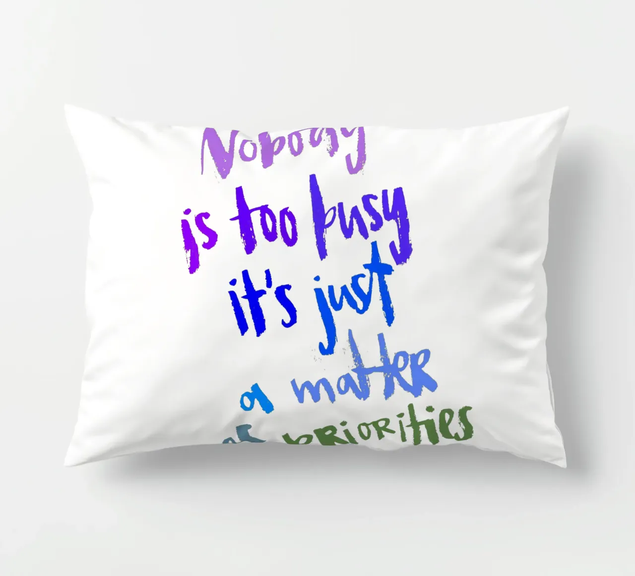 Priorities cuscino da Brushmeetspaper