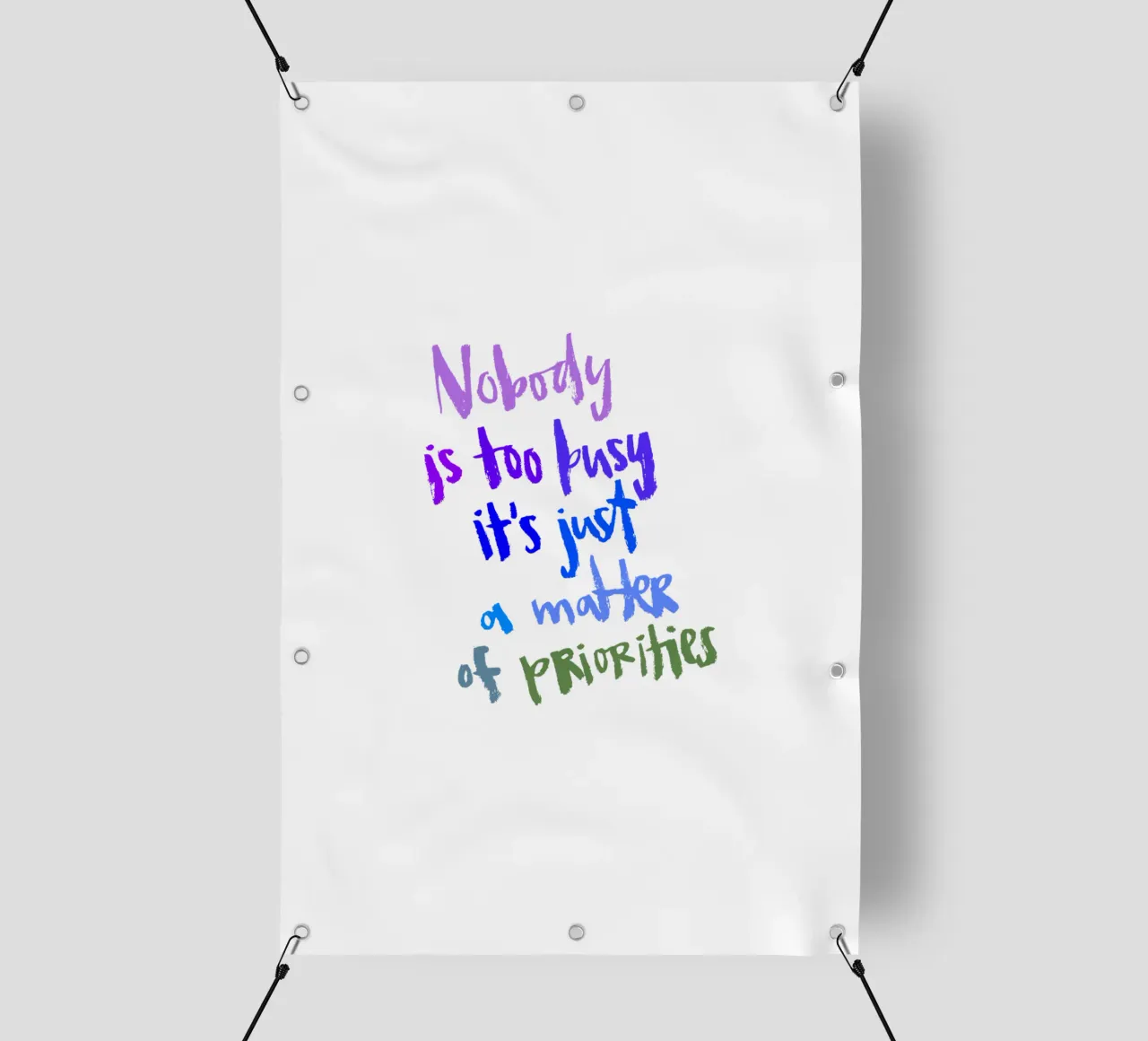 Priorities telo in pvc da Brushmeetspaper