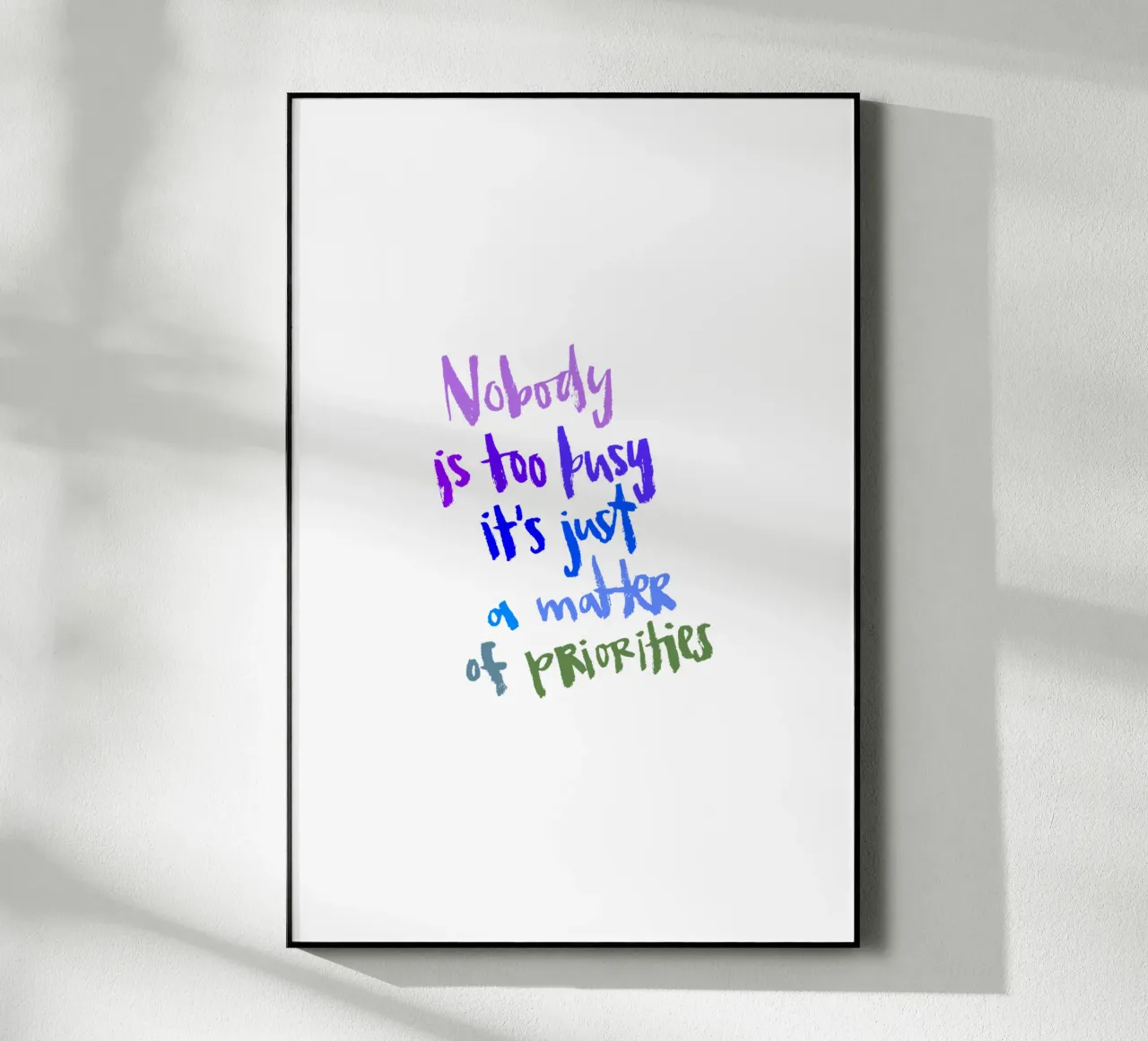 Priorities plexiglass da Brushmeetspaper