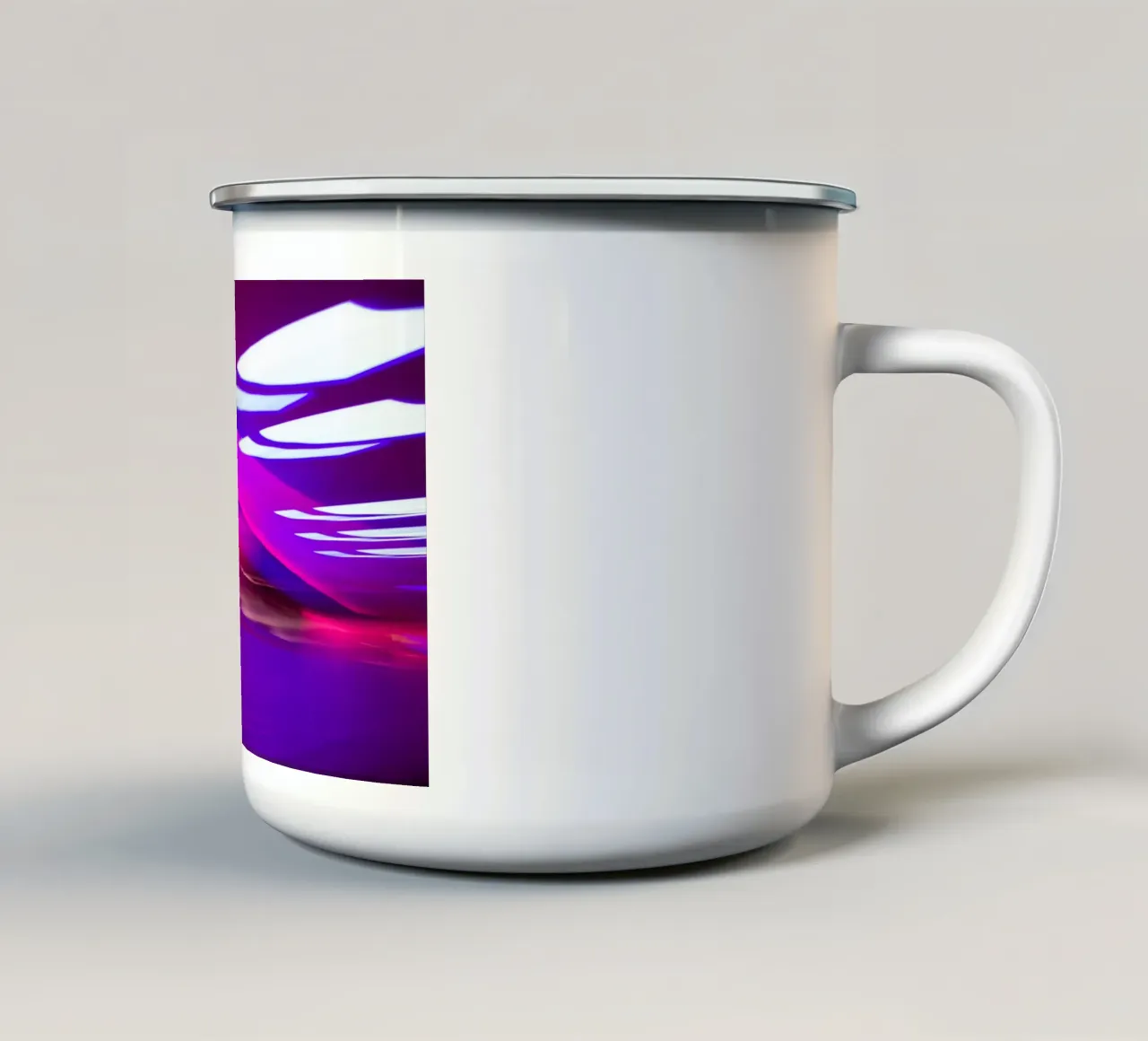 Abstract Lights tazza in smalto da Flo Klein