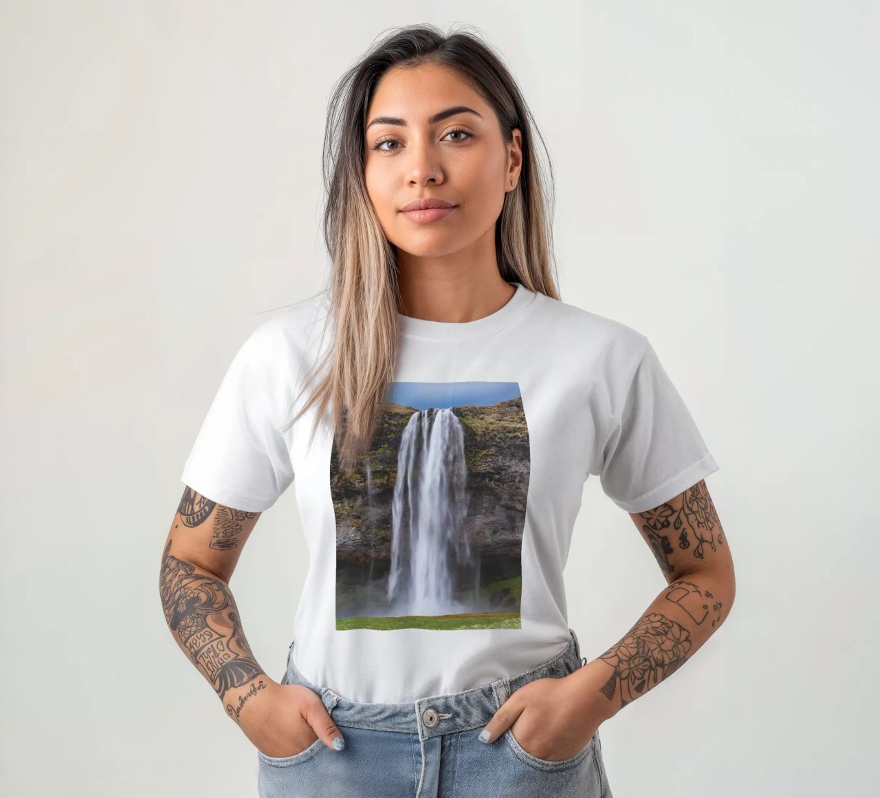 Seljalandsfoss t-shirt da Dave Hare Photography