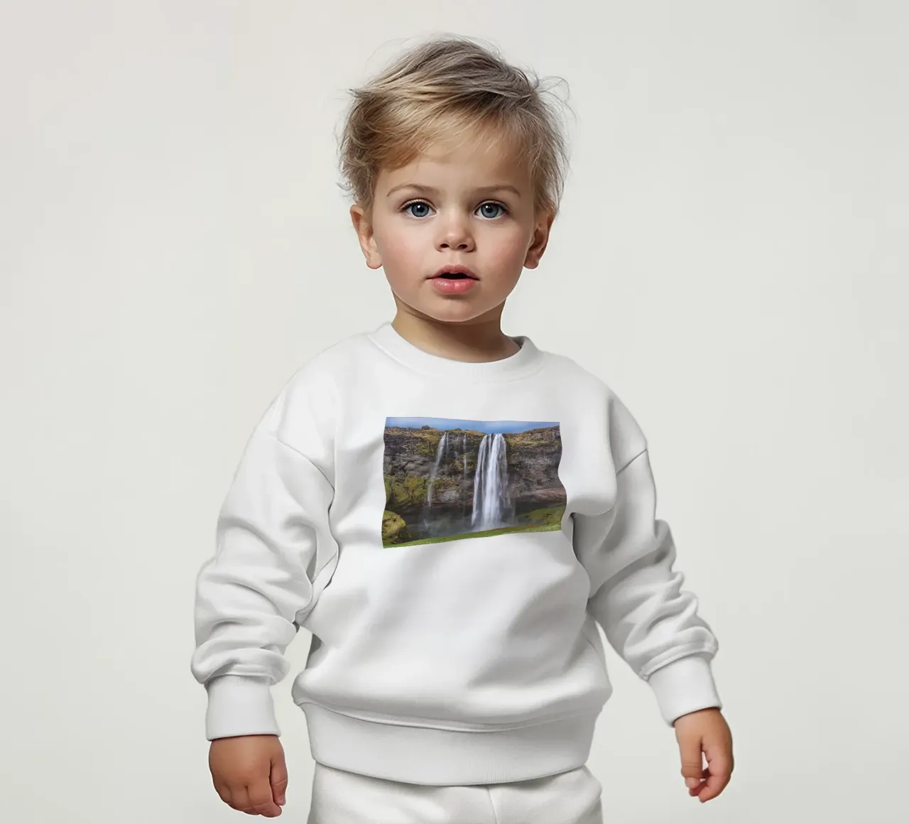 Seljalandsfoss felpa neonato da Dave Hare Photography