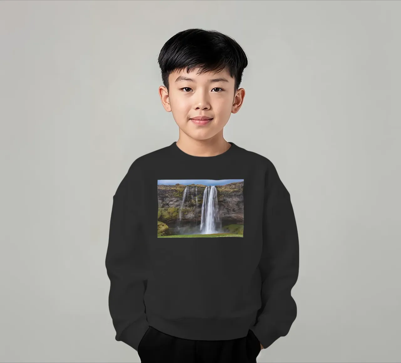 Seljalandsfoss felpa bambino da Dave Hare Photography