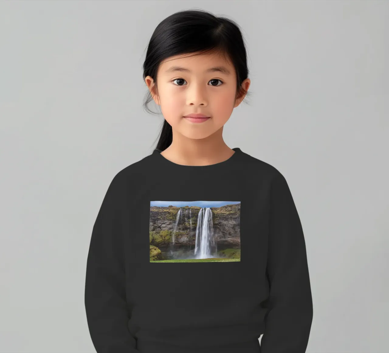 Seljalandsfoss felpa bambino da Dave Hare Photography