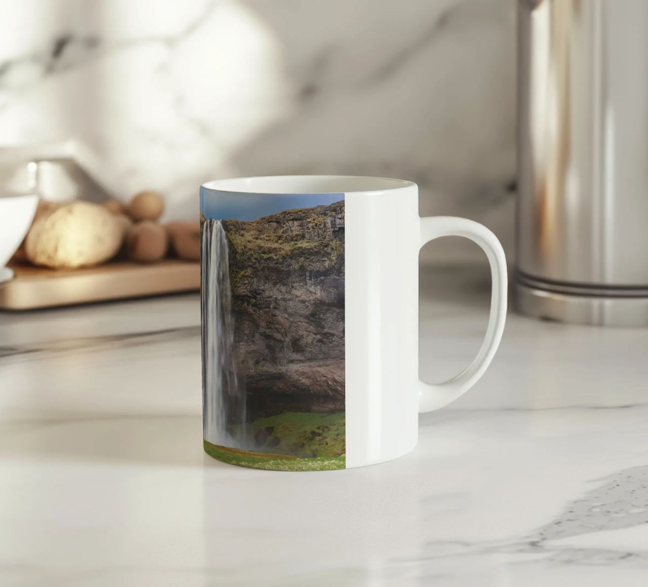 Seljalandsfoss tazza in ceramica da Dave Hare Photography