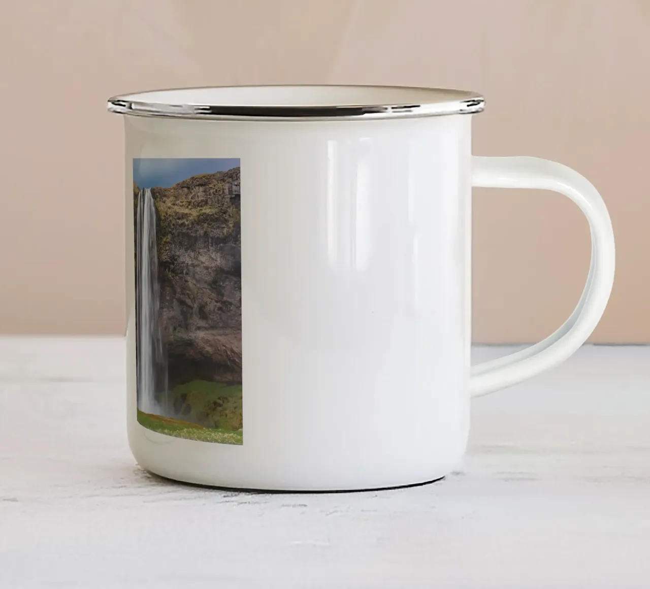 Seljalandsfoss mug en émail de Dave Hare Photography