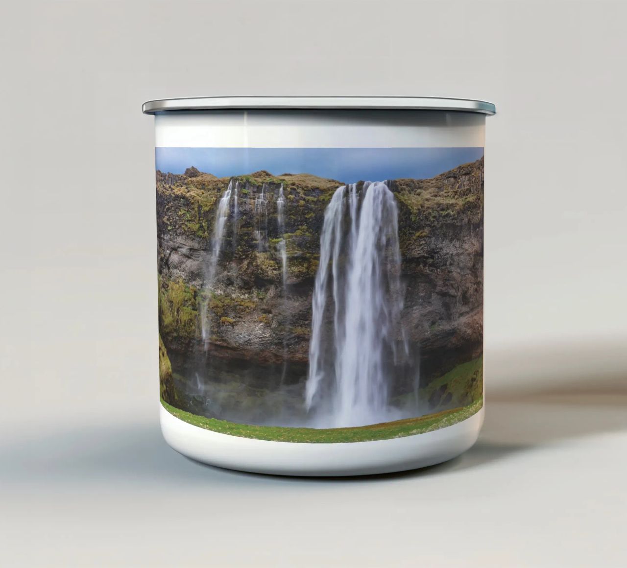 Seljalandsfoss tazza in smalto da Dave Hare Photography