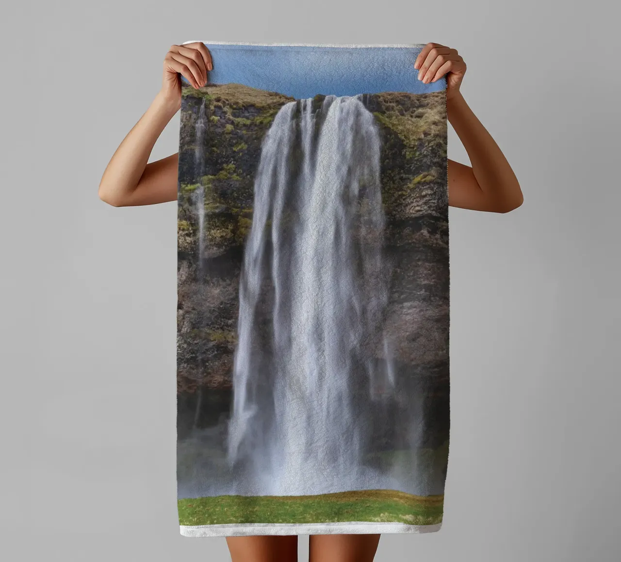 Seljalandsfoss asciugamano da bagno da Dave Hare Photography