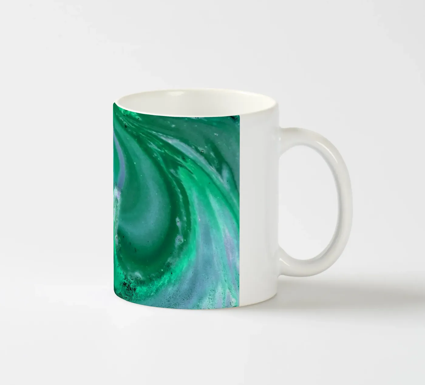 green ceramic mug by Massimo Frascogna