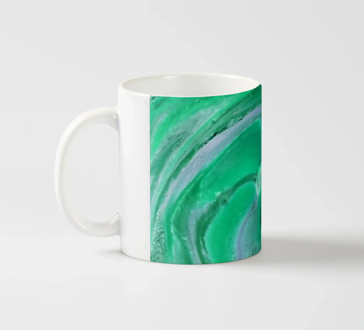 green ceramic mug by Massimo Frascogna