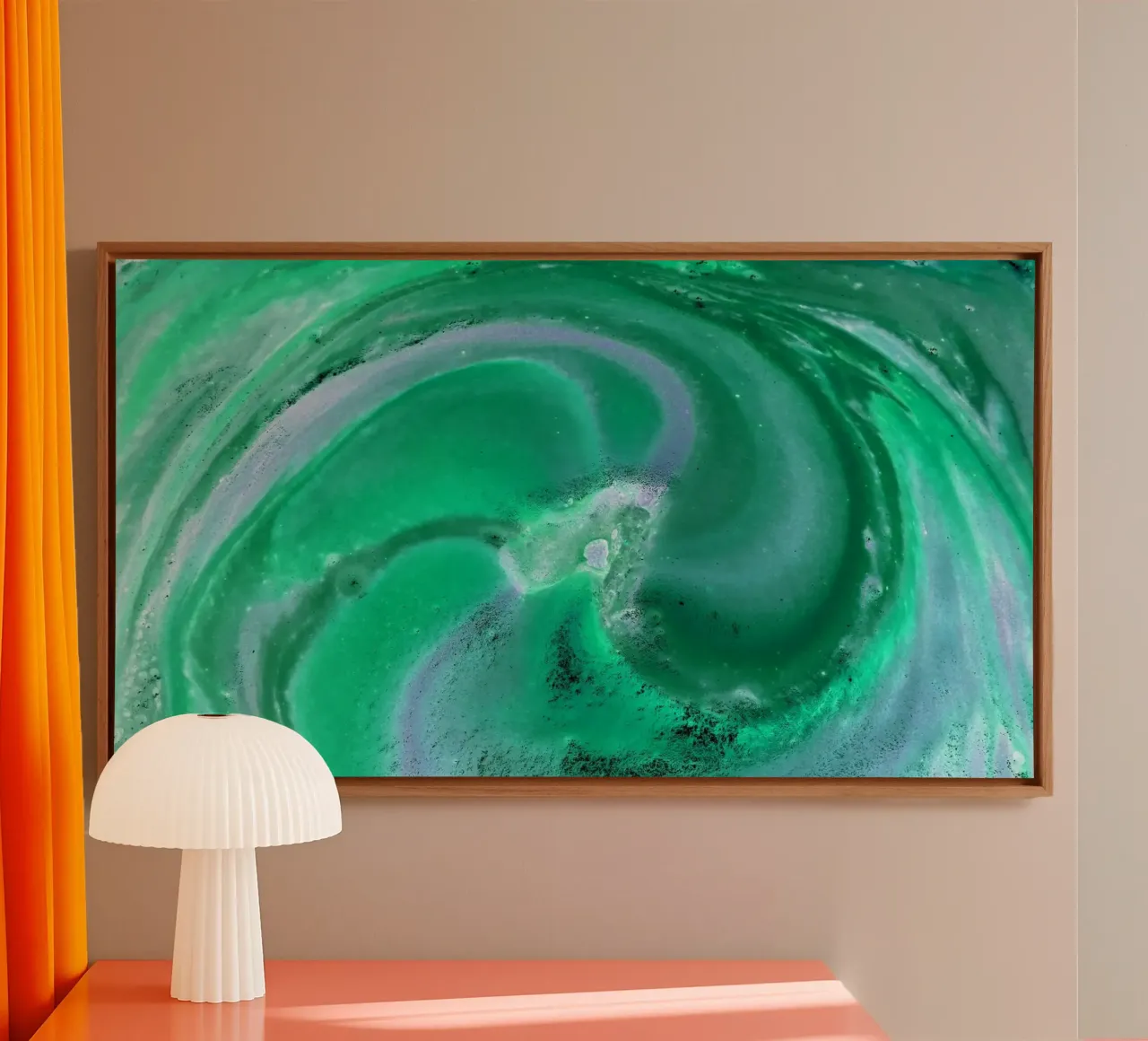 groen canvas met Baklijst van Massimo Frascogna