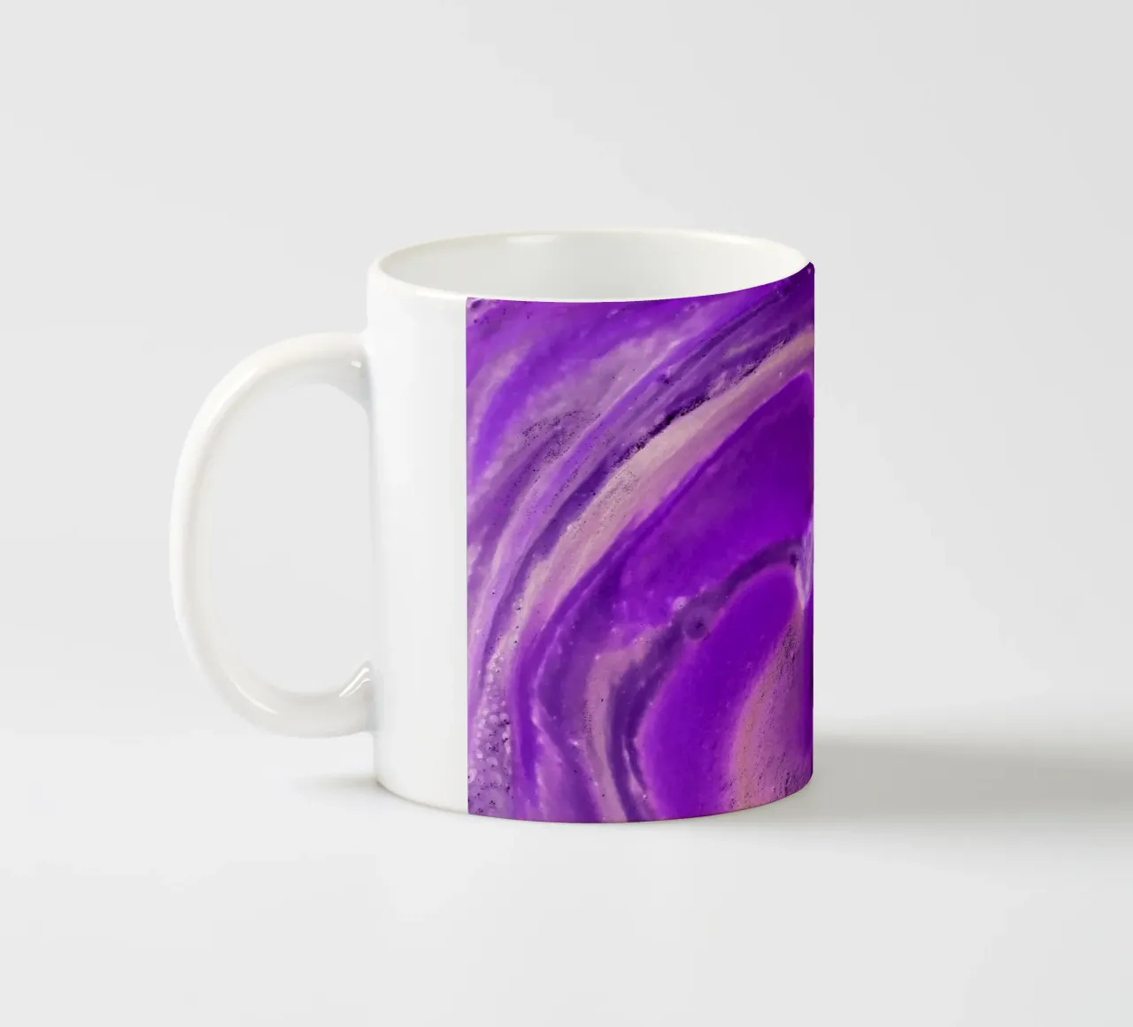 Purple ceramic mug by Massimo Frascogna