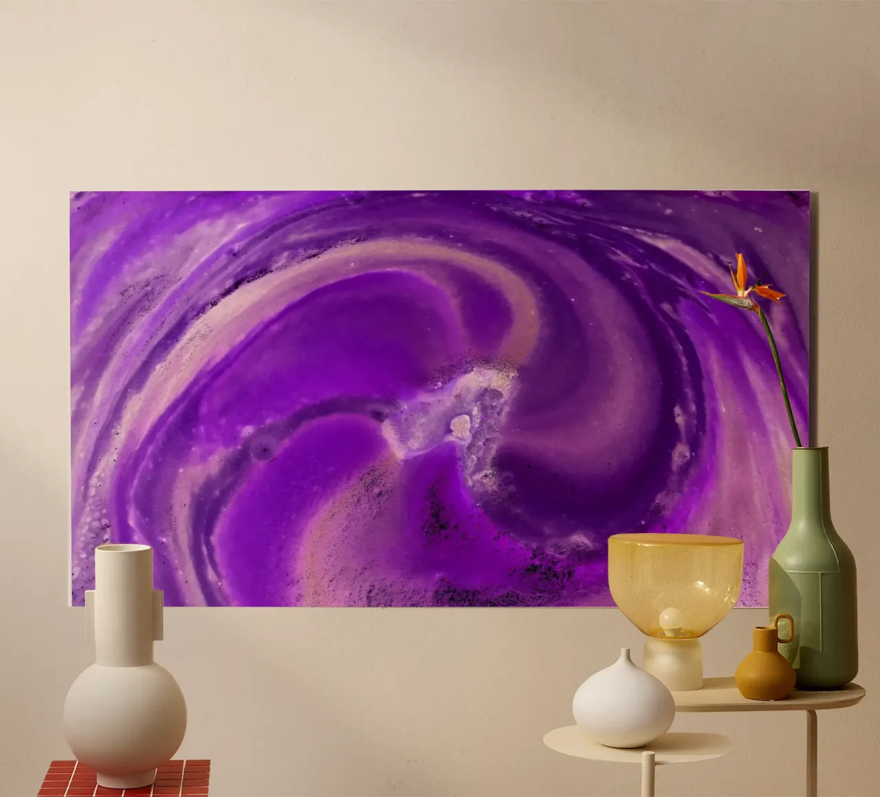 Purple alu-dibond by Massimo Frascogna
