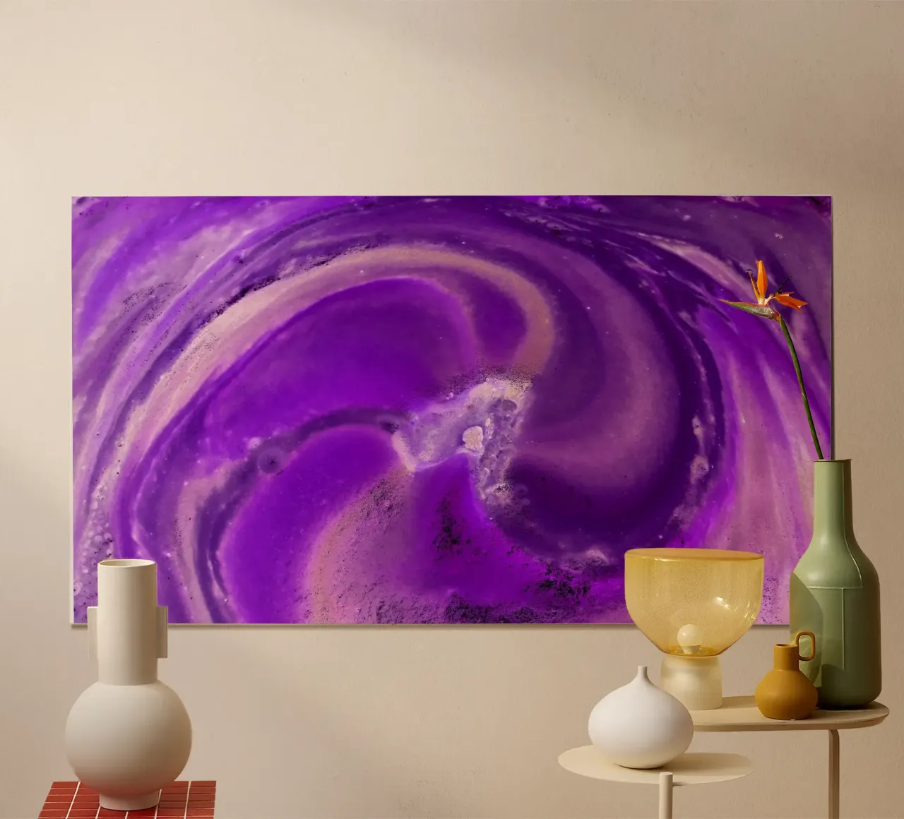Purple poster by Massimo Frascogna