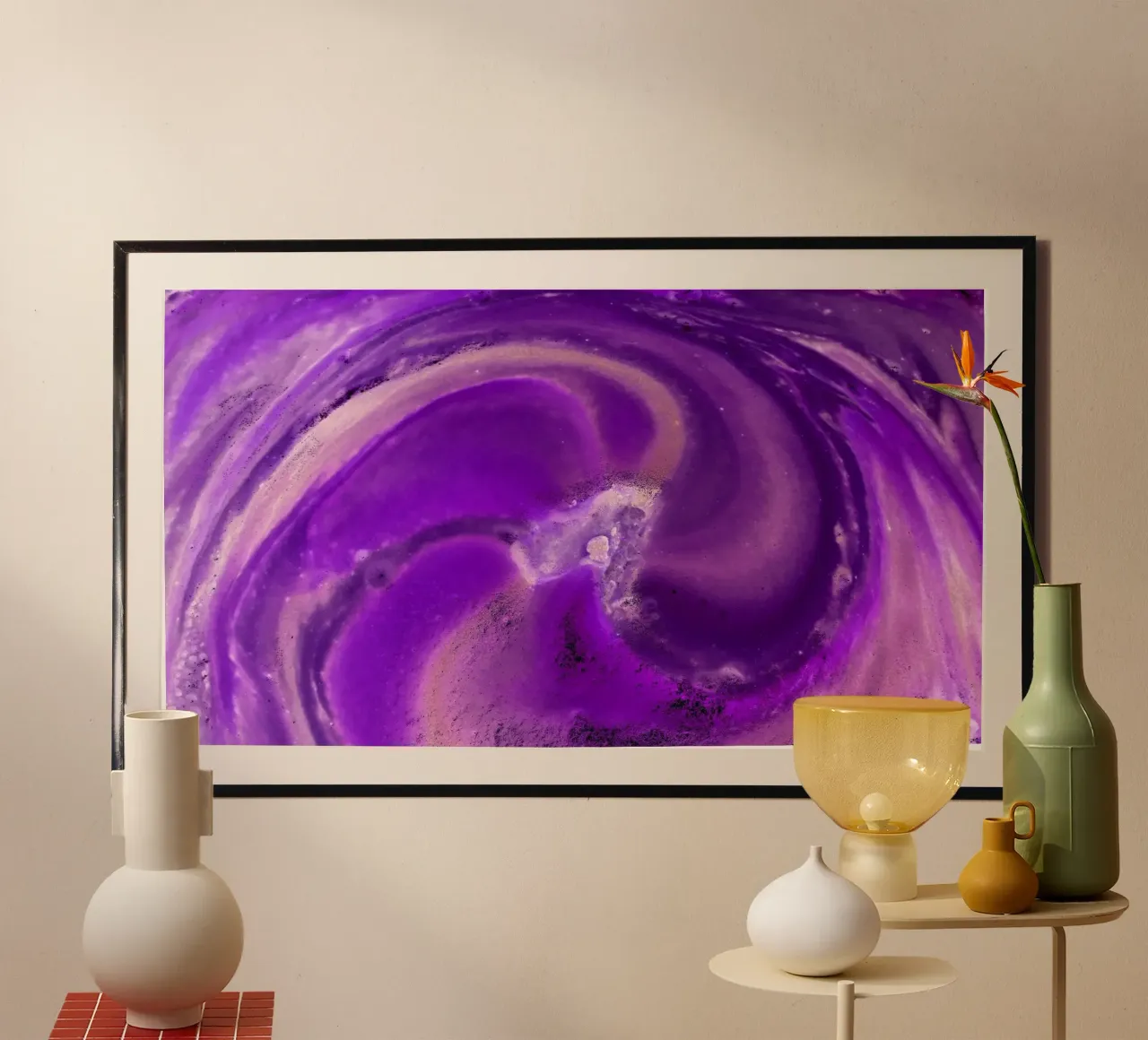 Purple poster by Massimo Frascogna