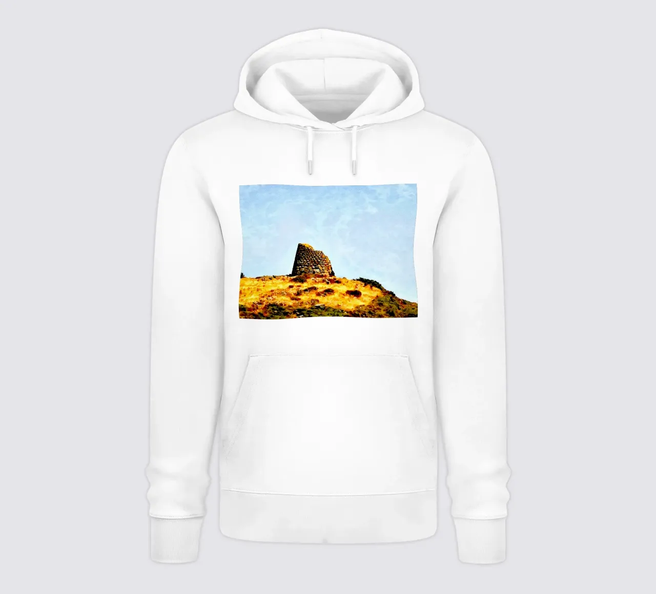 Nuraghe felpa con cappuccio da Massimo Frascogna