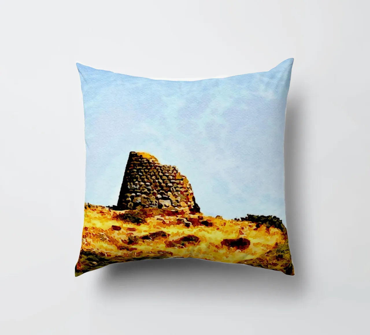 Nuraghe cuscino da Massimo Frascogna