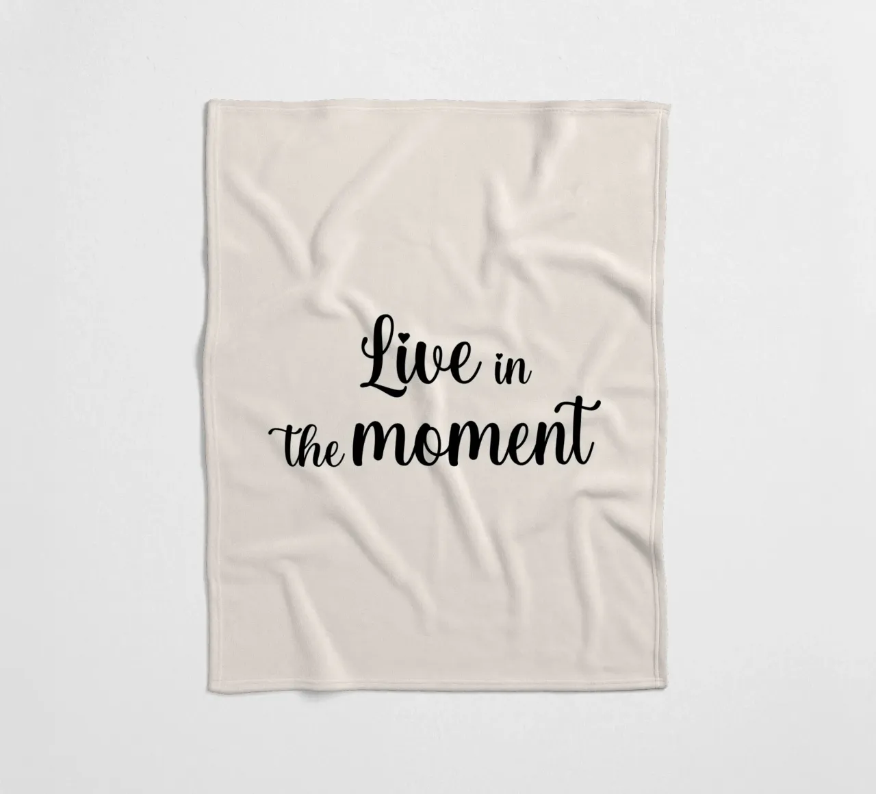 Live in the moment coperta in pile da Lilovia