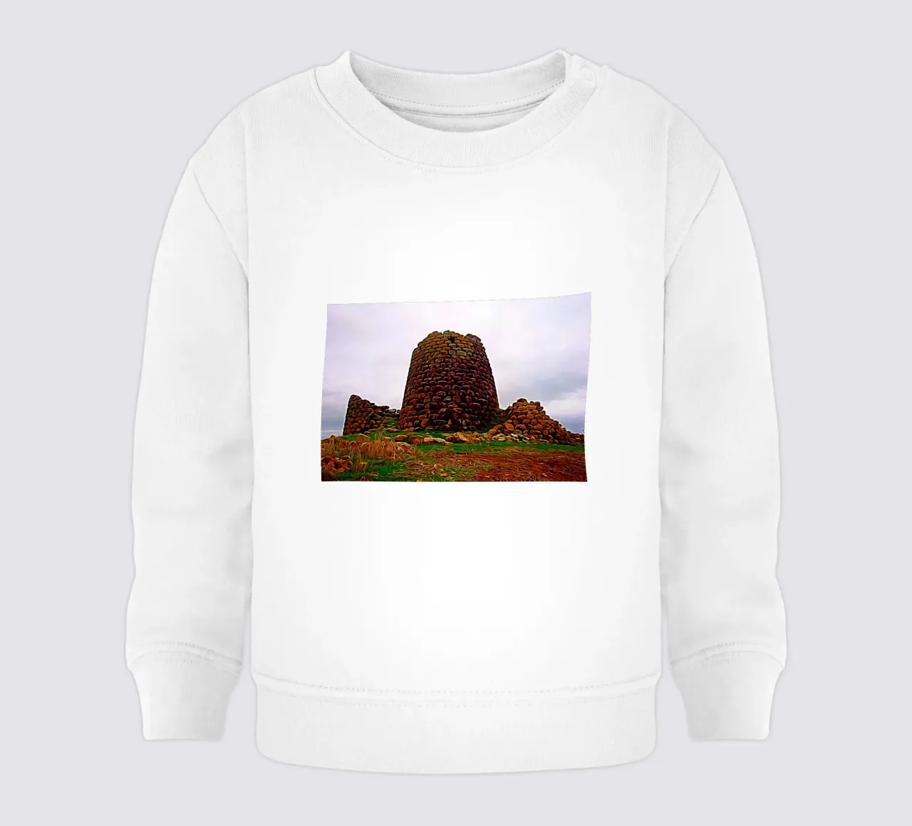 Nuraghe felpa neonato da Massimo Frascogna